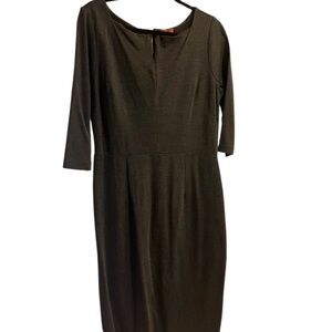 Elegant Charcoal Women's Dress